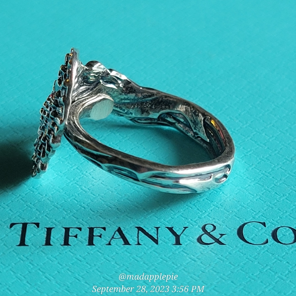 1885 Tiffany & Co Dandelion Spoon Ring in Sterling Silver Spoon by T& Co. #19 - Picture 11 of 15